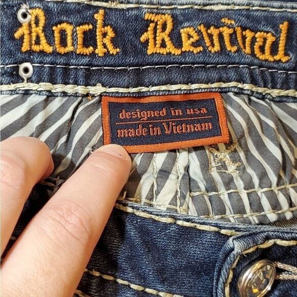 ROCK Revival Klandi mid rise bootcut jeans 26 - Picture 13 of 13